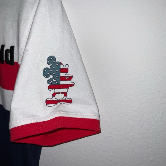 Walt Disney World Red White And Blue Vintage Style Shirt - Picture 3 of 5